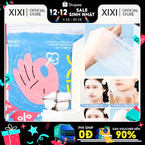 Xixi Chất Lượng Cao 200 Cái / bộ Khăn Lau Cotton Trang Điểm Dùng Một Lần Nén Ướt Miếng Tẩy Mềm Giấy Rửa Mặt Lau Mỹ Phẩm Miếng Lót NO.GJ-80