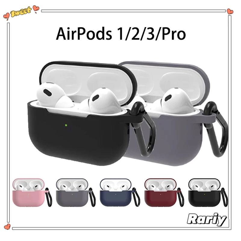 Vỏ bảo vệ hộp sạc tai nghe bluetooth silicon cho Airpods 1 / 2 / 3 / Pro-RY