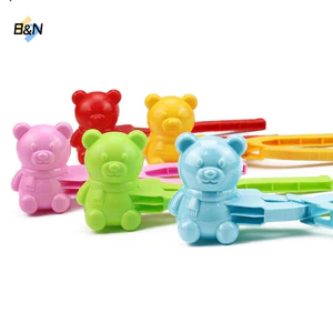 B&N Khuôn Cơm Hình Vịt Dễ Thương Kẹp Trẻ Em Khuôn Cơm Vịt Nhựa Ngoài Trời DIY Máy Làm Quả Cầu Tuyết Khuôn Sushi Có Tay Cầm.
