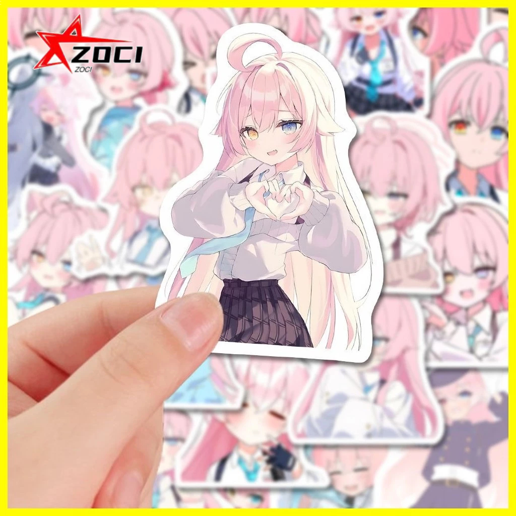 [Zoci] Nhãn dán Blue Archive (57 tờ) Takanashi Hoshino Takanashi Hoshino Takanashi Hoshino Emoticon Gói Nhãn dán hoạt hình dễ thương diy