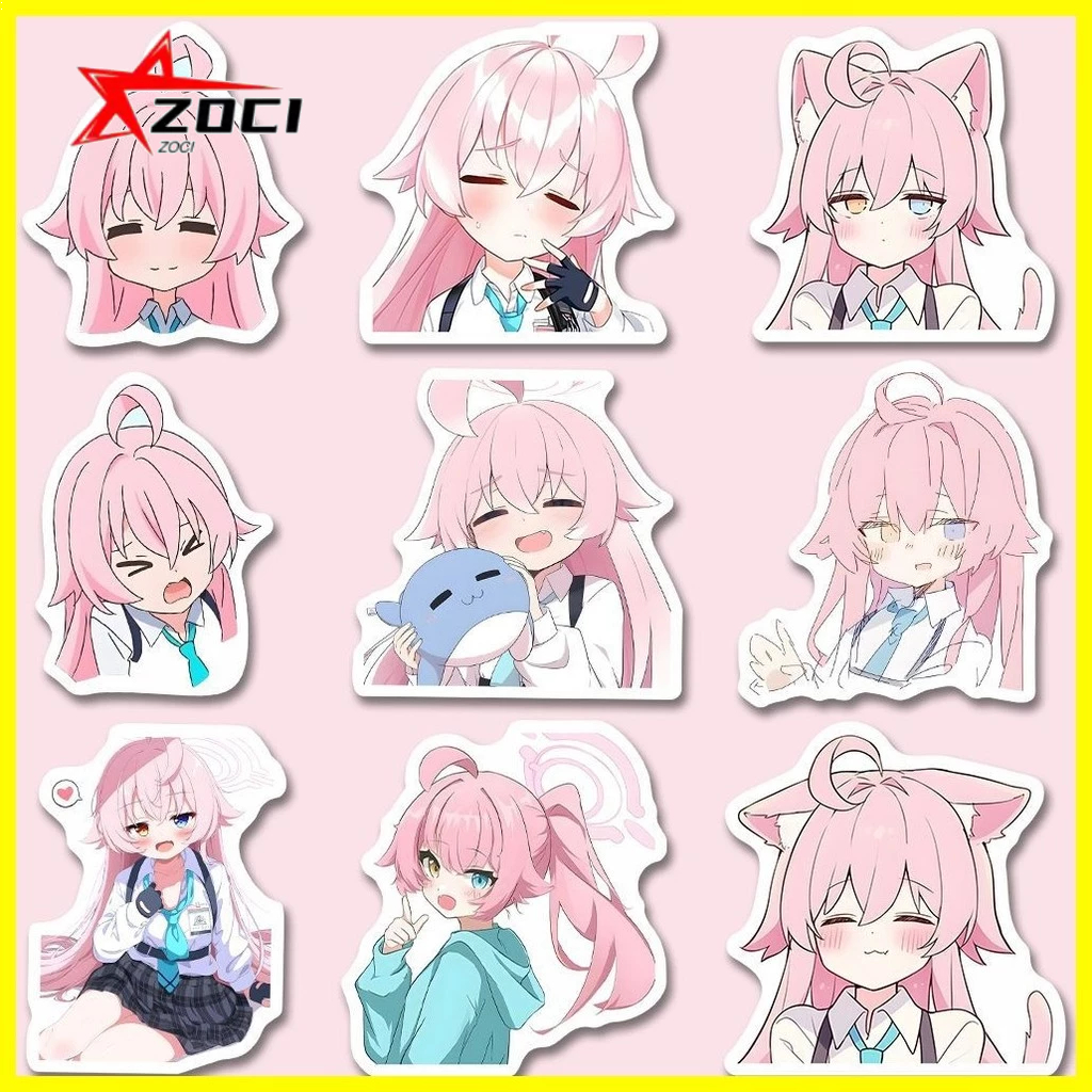 [Zoci] Nhãn dán Blue Archive (57 tờ) Takanashi Hoshino Takanashi Hoshino Takanashi Hoshino Emoticon Gói Nhãn dán hoạt hình dễ thương diy