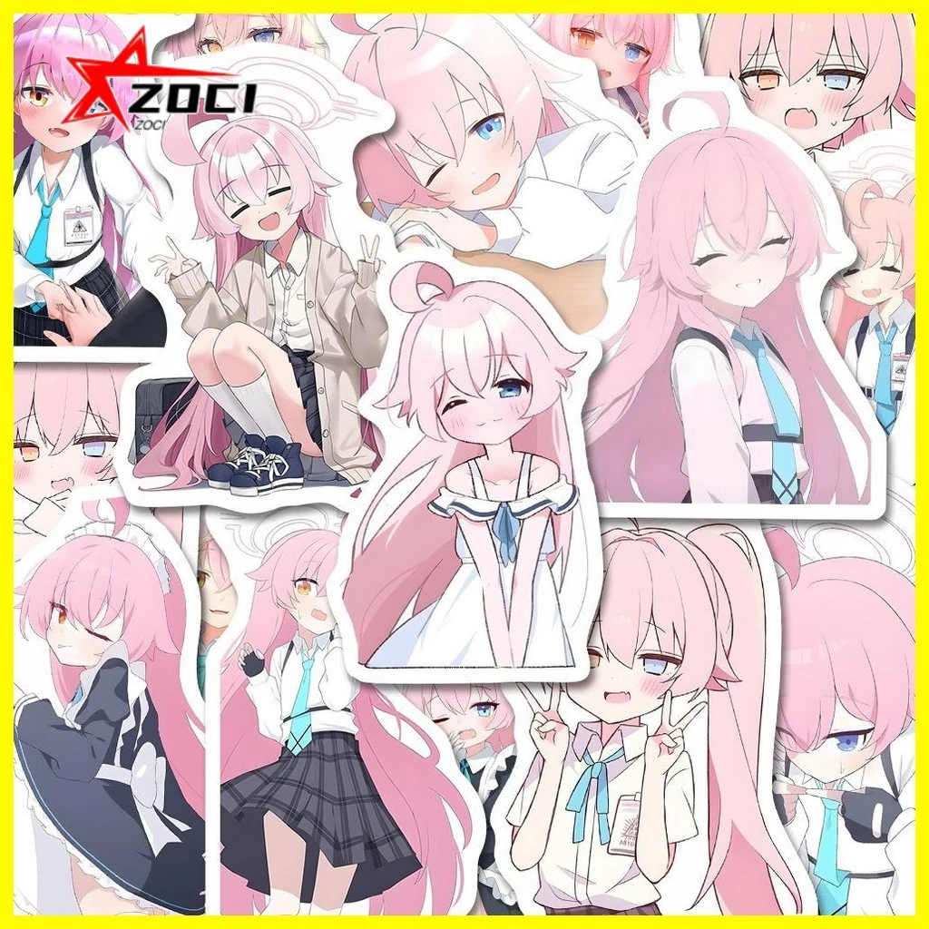 [Zoci] Nhãn dán Blue Archive (57 tờ) Takanashi Hoshino Takanashi Hoshino Takanashi Hoshino Emoticon Gói Nhãn dán hoạt hình dễ thương diy