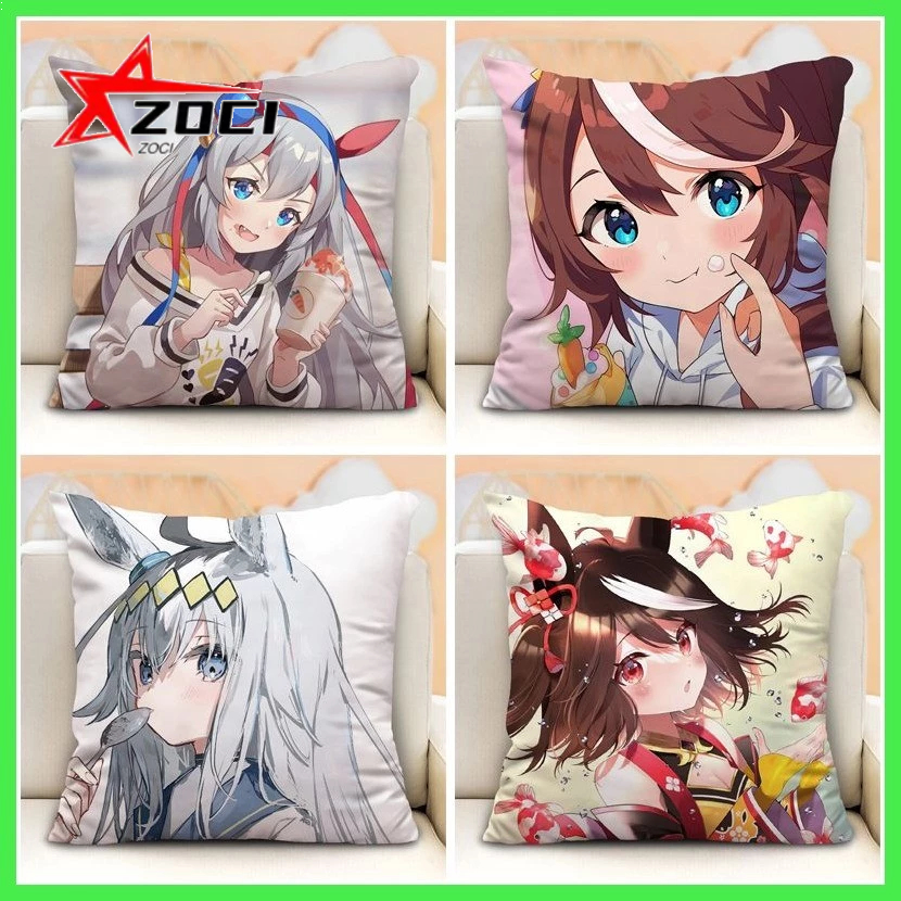 Gối Umamusume: Pretty Derby Racing Girl Gối Đệm Đông Trung Quốc Biển Hoàng Đế Anime Đệm Thắt Lưng Cho Ô Tô Gối Vuông