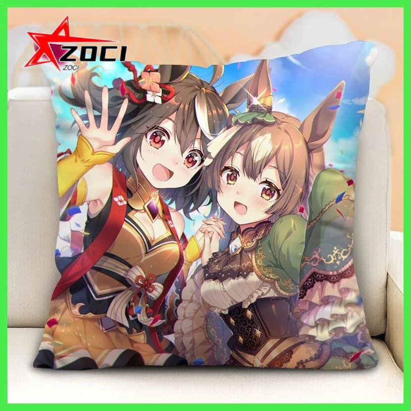 Gối Umamusume: Pretty Derby Racing Girl Gối Đệm Đông Trung Quốc Biển Hoàng Đế Anime Đệm Thắt Lưng Cho Ô Tô Gối Vuông