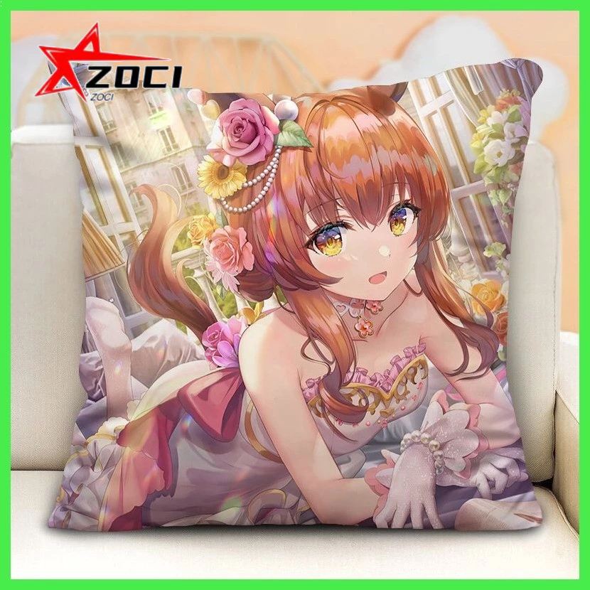 Gối Umamusume: Pretty Derby Racing Girl Gối Đệm Đông Trung Quốc Biển Hoàng Đế Anime Đệm Thắt Lưng Cho Ô Tô Gối Vuông