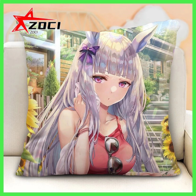 Gối Umamusume: Pretty Derby Racing Girl Gối Đệm Đông Trung Quốc Biển Hoàng Đế Anime Đệm Thắt Lưng Cho Ô Tô Gối Vuông