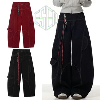 Quần jean nam ESEA Thương hiệu hợp thời trang Mỹ, rèm rộng, quần jean scimitar phong cách trung tính chất lượng cao