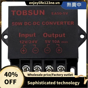 24v / 12V sang 5V 10A 50W Màn hình quảng cáo LED ô tô Nguồn điện Bộ chuyển đổi DC Biến áp