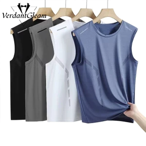 VG Áo thể dục không tay Ice Silk hợp thời trang dành cho nam