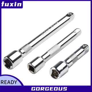 [Fuxin] Thanh nối dài bằng thép mạ crôm 1 / 4 Inch Bộ chuyển đổi cờ lê ổ cắm Ratchet 50 / 75 / 100MM