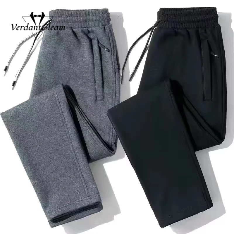 Quần nỉ thông thường thời trang có túi dây kéo và thắt lưng dây rút