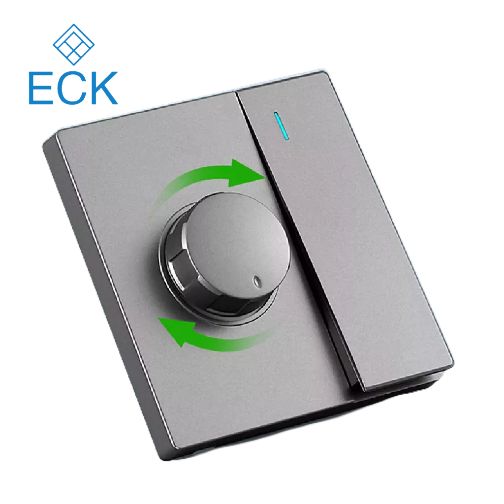 ECK 220V Quạt trần có thể điều chỉnh đa năng Nút điều khiển tốc độ gắn tường Bộ điều chỉnh độ sáng HOT