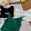 Áo Vest Cotton nguyên chất mùa hè cho bé gái Hàn Quốc / Áo yếm dây ngắn