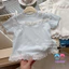 Áo thun bé gái phong cách mới mùa hè / Áo ngắn tay ren ren Hàn Quốc
