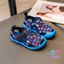 Giày Sandal Trẻ Em Mùa Hè Phong Cách Mới Đế Mềm Giày Đi Biển Trẻ Em Thoáng Khí Chống Va Chạm Velcro Lộn