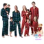 Bộ Đồ Ngủ Pijama Gia Đình Họa Tiết Caro Bằng Vải cotton Thời Trang Giáng Sinh