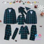 Bộ Đồ Ngủ Pijama Gia Đình Họa Tiết Caro Bằng Vải cotton Thời Trang Giáng Sinh