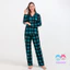 Bộ Đồ Ngủ Pijama Gia Đình Họa Tiết Caro Bằng Vải cotton Thời Trang Giáng Sinh
