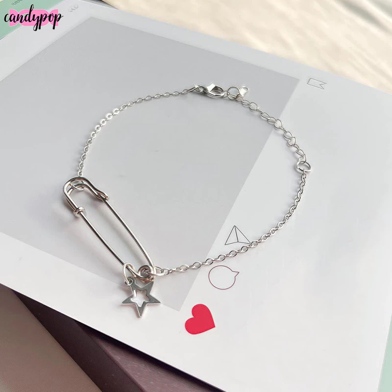 🍭Candy🍭Vòng tay SAFETY PINS - THÉP KHÔNG GỈ | Vòng đôi nam nữ | vòng ...