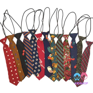 Cà vạt nhỏ Trẻ em Văn học Cotton In Tie Hoạt hình Phụ kiện vui nhộn