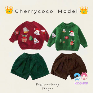 Bộ trang phục ảnh năm mới cho trẻ em Tiệc ngày lễ Trang phục Giáng sinh