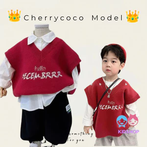 Áo vest Dệt Kim Phong Cách Hàn Quốc Thời Trang Mùa Thu Hàng Mới Dành Cho Trẻ Em