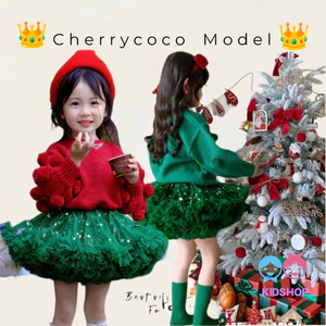 B023 #TUTU Váy Váy Công Chúa Xanh Váy Gạc Màu Trơn Quần Áo Trẻ Em Váy Puff Bé Gái