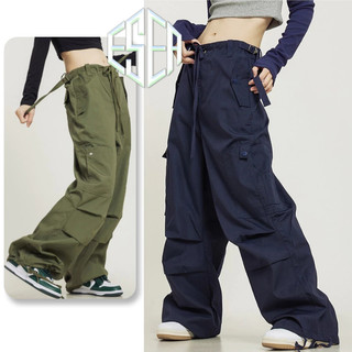 ESEA Unisex Hip-Hop Retro Nhiều Túi Quần Rời Để Mặc Thường Ngày