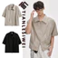 TIANLESIWEI American retro đôi dây kéo áo sơ mi ngắn tay mùa hè nam nữ đơn giản dáng rộng áo sơ mi ngắn