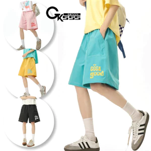 GKSSS Quần Short Nam Thời Trang Mỹ Retro Rời Thường Ngày Mỏng Nhanh Khô Phong Cách Trung Lập Thể Thao Đi Biển