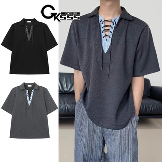 Áo sơ mi nam POLO tay ngắn thời trang và phổ biến thiết kế phong cách Hàn Quốc nhẹ nhàng phong cách sang trọng phong cách trung tính