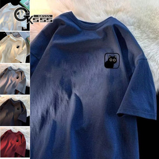 Áo thun nam GKSSS tay ngắn phong cách Hồng Kông Thương hiệu hợp thời trang Chất lượng cao Unisex Cleanfit