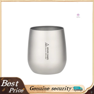 Cốc Uống Trà Bằng Titan Hai Lớp Cách Nhiệt Siêu Nhẹ 120ml