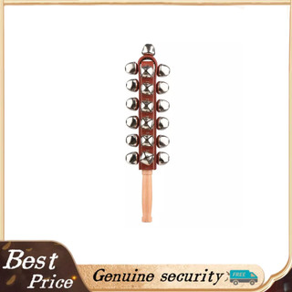 yingerjian.vn SHUAIGUO Tay Jingle Bells Xe trượt tuyết bằng gỗ Shaker Stick Nhạc cụ gõ cho kỳ nghỉ Giáng sinh tại nhà