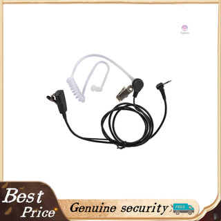 Walkie Talkie 2.5mm Earpiece 1 Pin Covert Acoustic Tube Headset with PTT Mic - Compatible with Motorola Talkabout Two Way Radios