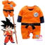 Áo Liền Quần Hóa Trang Nhân Vật Son Goku Dragon Ball Z Cho Bé Trai Sơ Sinh