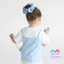 Áo thun ngắn tay cotton cho bé gái mùa hè, phong cách Hàn Quốc, màu sắc tương phản, kiểu hai mảnh giả