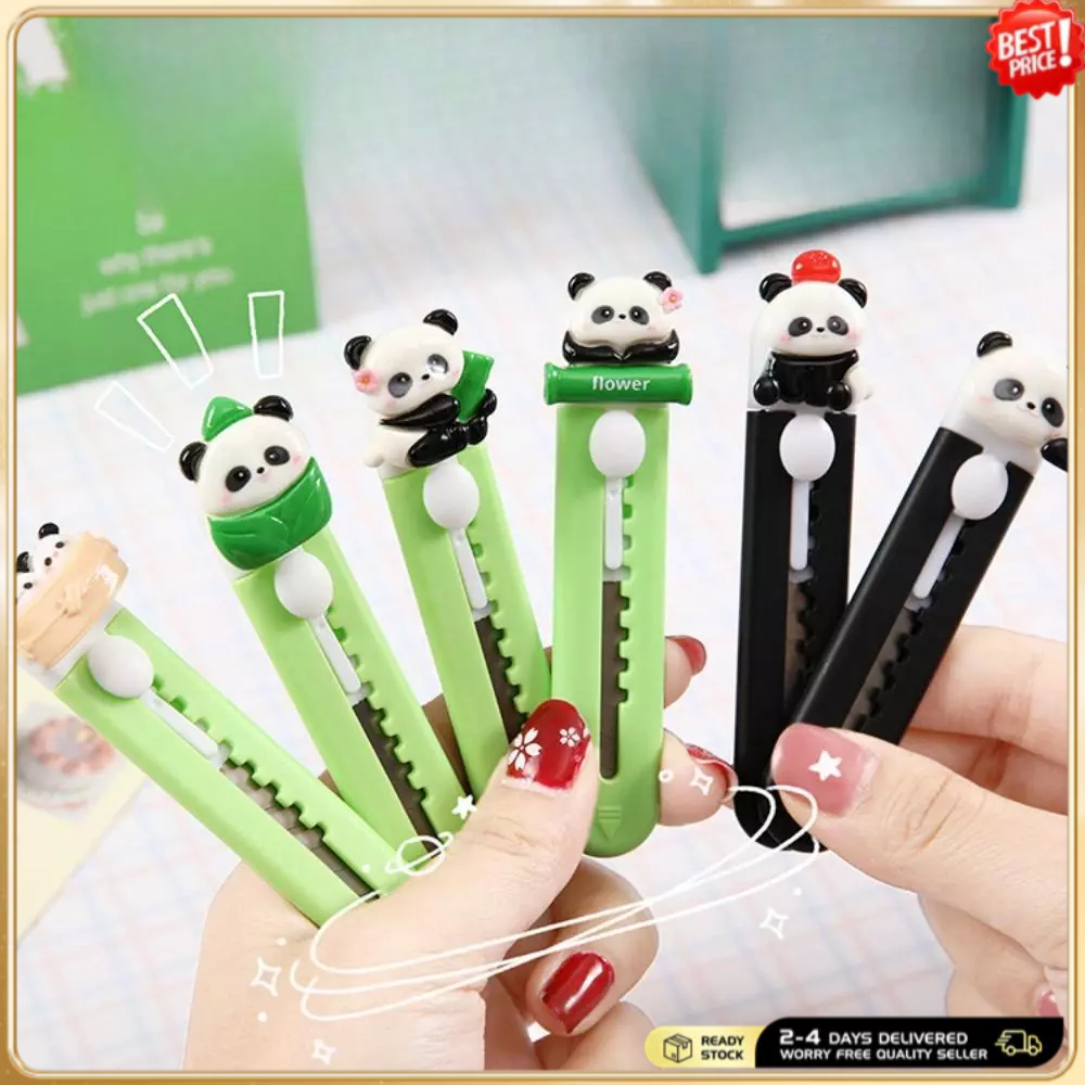 Dao bỏ túi gấu trúc Kawaii | Dụng cụ cắt có thể thu vào an toàn để sử dụng hàng ngày