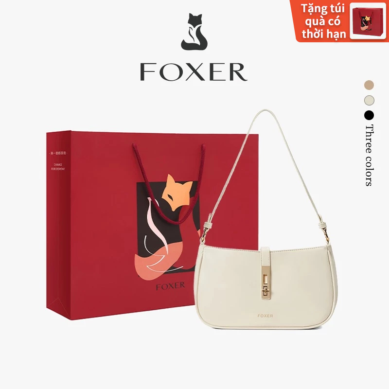 FOXER Túi đeo vai thời trang dành cho nữ  Thiết kế đơn giản và cổ điển  Dễ mang theo và đa năng