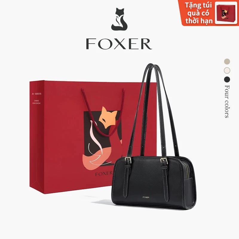 FOXER Túi Đeo Vai Nữ Hàn Quốc PU Tinh Tế Thời Trang