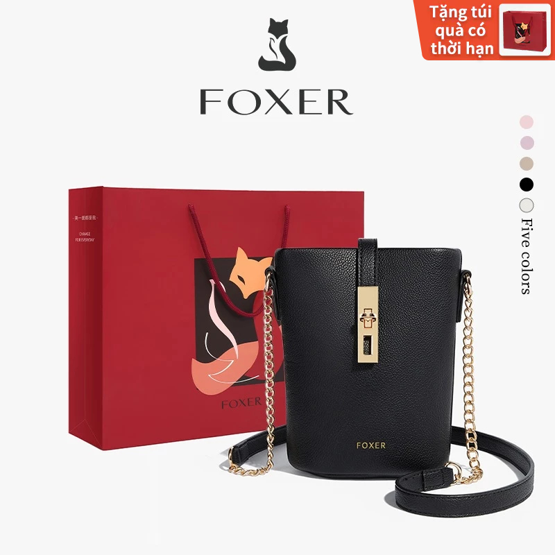FOXER Túi Đeo Chéo Nữ Thời Trang Nhỏ Đeo Vai Đựng Điện Thoại