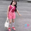 Bộ Đồ Mùa Hè Bé Gái Phong Cách Mới Trung Nhỏ Trẻ Em Phiên Bản Hàn Quốc Hai Mảnh Áo Vest Trẻ Em Quần Short
