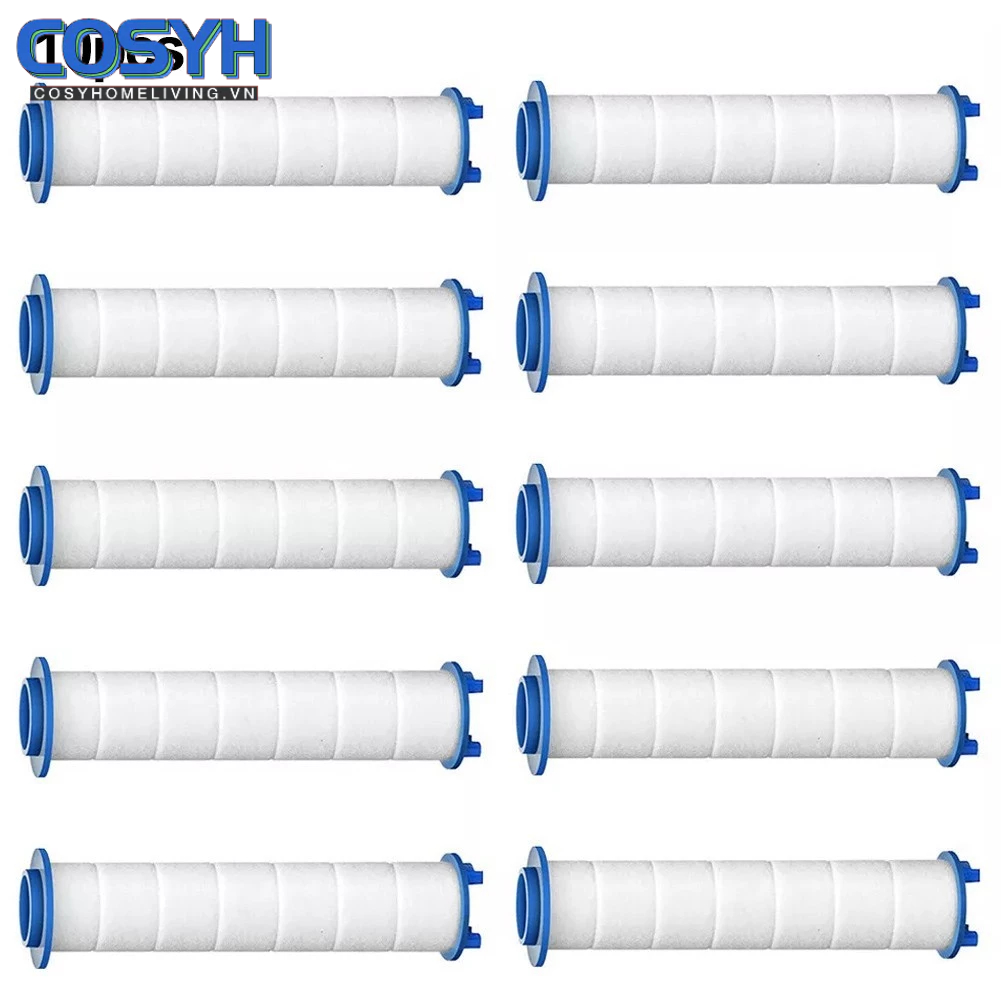 [Cosyh] 10x Đầu vòi hoa sen cầm tay Bộ lọc nước Vòi hoa sen Máy phun nước PP Cotton