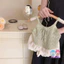 Áo Dệt Kim Mỏng Không Tay Phong Cách Thời Trang Mùa Hè Mới Dành Cho Bé Gái