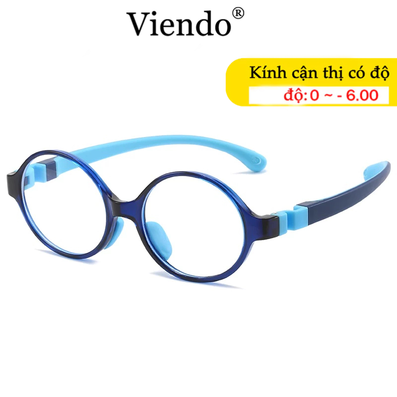 kính Trẻ Em Chống Bụi VIENDO Gọng Kính TR90 Chống Tia UV Ánh Sáng Xanh Thời Trang Cho Bé Trai Gái Từ 3~12 Tuổi
