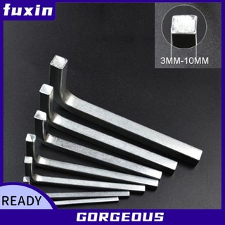 [FUXIN] L cho hình dạng Cờ lê đầu vuông Chìa khóa vuông Bộ tuốc nơ vít cờ lê 4 điểm 3-10mm