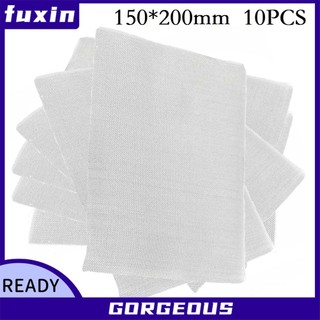 [FUXIN] 10 Lưới Sửa Chữa 15x20cm Cho Lỗ Sửa Chữa Nứt Nhựa Cho Ốp Lưng Thân Hood Thông Hơi