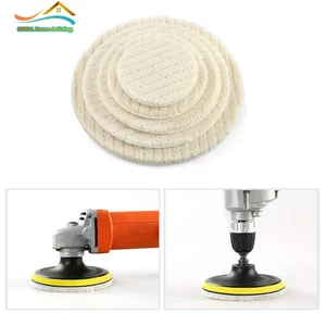 Đánh bóng 75-180mm cho miếng đệm Bánh xe nỉ đánh bóng len để sửa chữa sơn thủy tinh Scratche