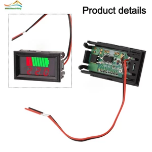 Chỉ báo sạc pin 12-72V Đồng hồ đo dung lượng pin Lithium Màn hình kỹ thuật số