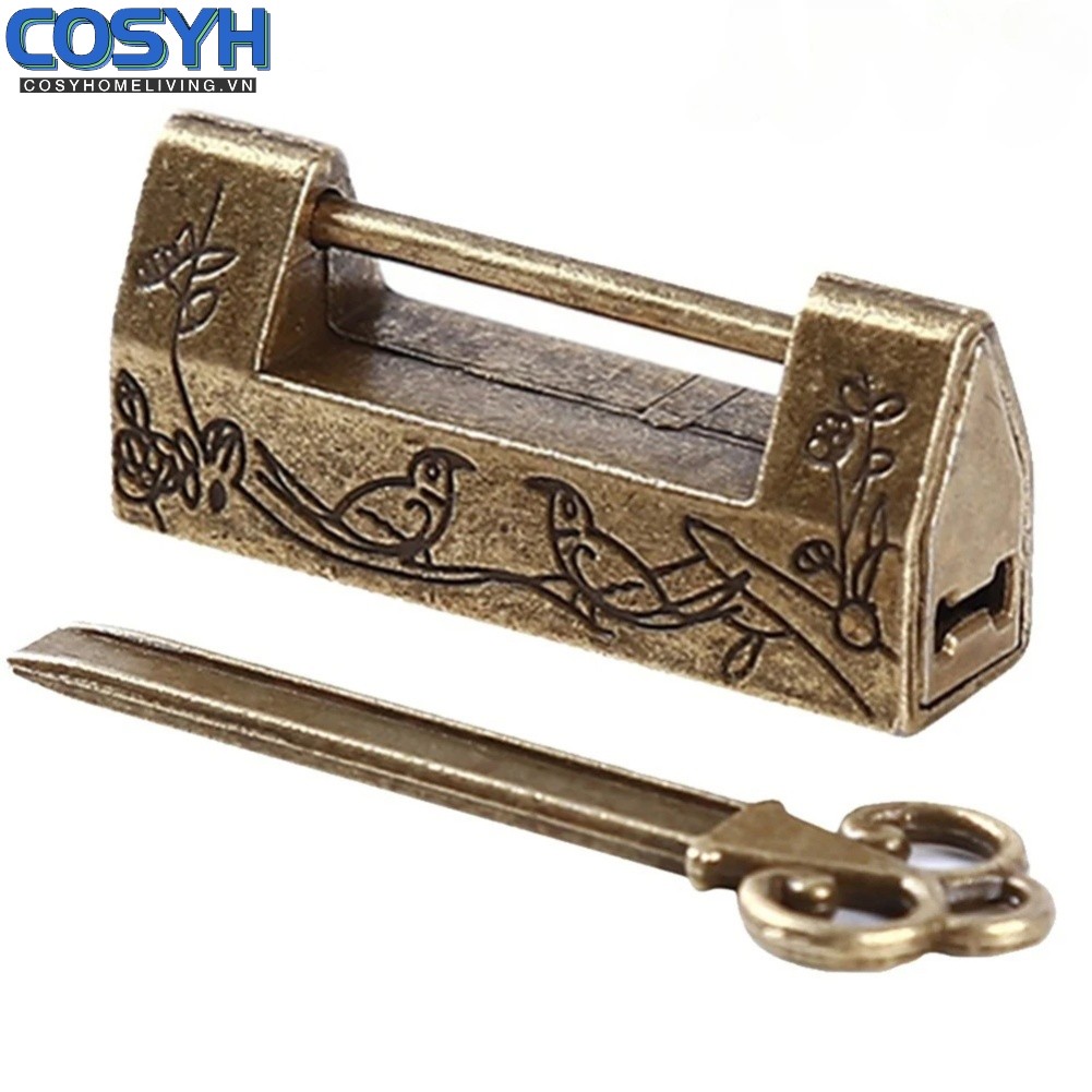 < COSYH > Khóa ngăn kéo cổ bằng hợp kim kẽm Móc khóa cổ điển Hộp đựng đồ trang sức Ổ khóa